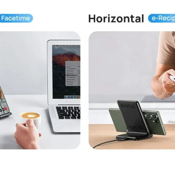 INIU Wireless Charger, 15W Fast Qi-Certified Wireless Charging Stand - Picture 8 of 10